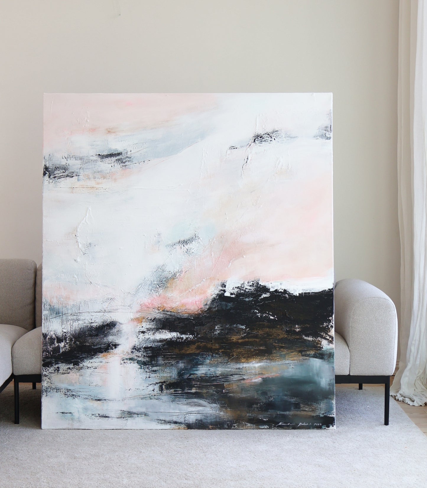 Everlasting Light, 150 x 130 cm kankaalle