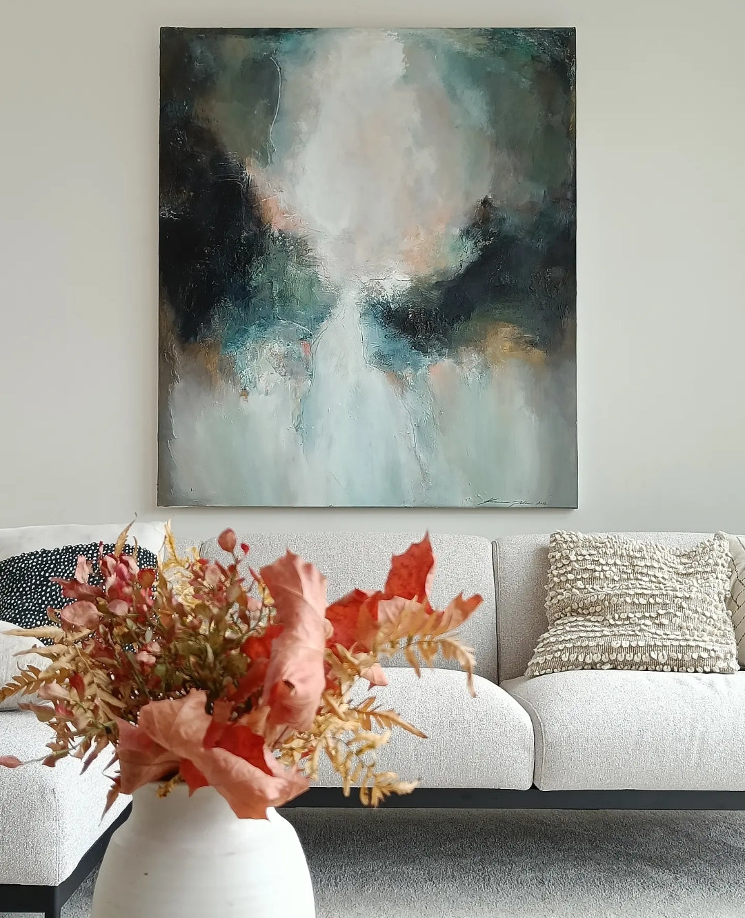 This Moment, 150 x 130 cm kankaalle