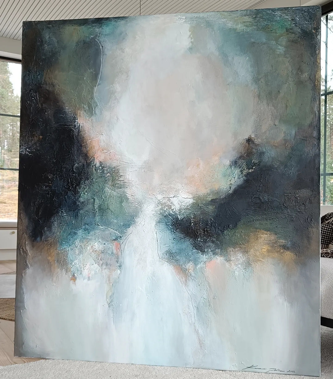 This Moment, 150 x 130 cm kankaalle