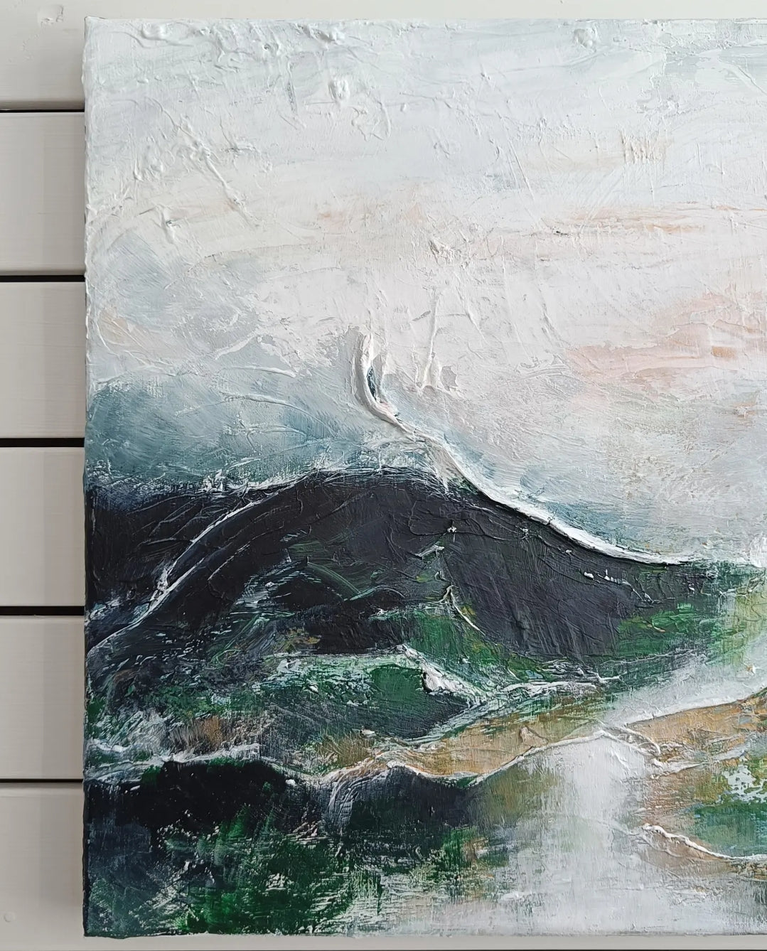 Green Valley, 60 x 60 cm kankaalle