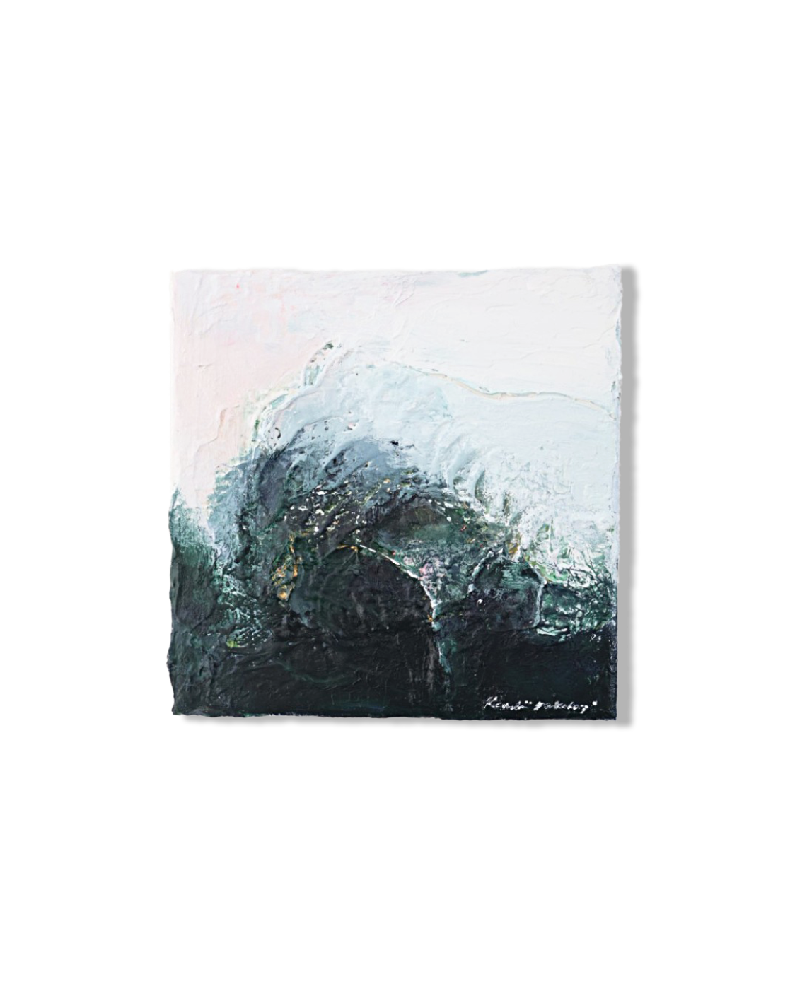 Pines in Spring, 20 x 20 cm on canvas