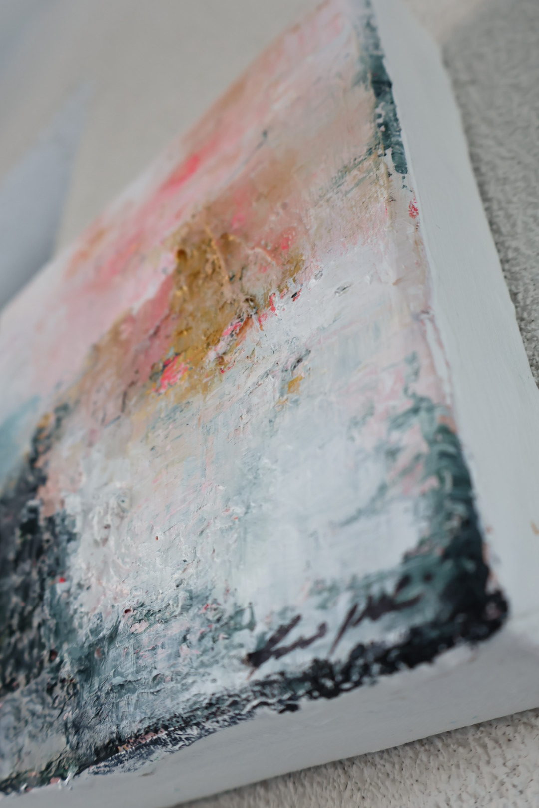 Spring is Waking, 20 x 20 cm kankaalle