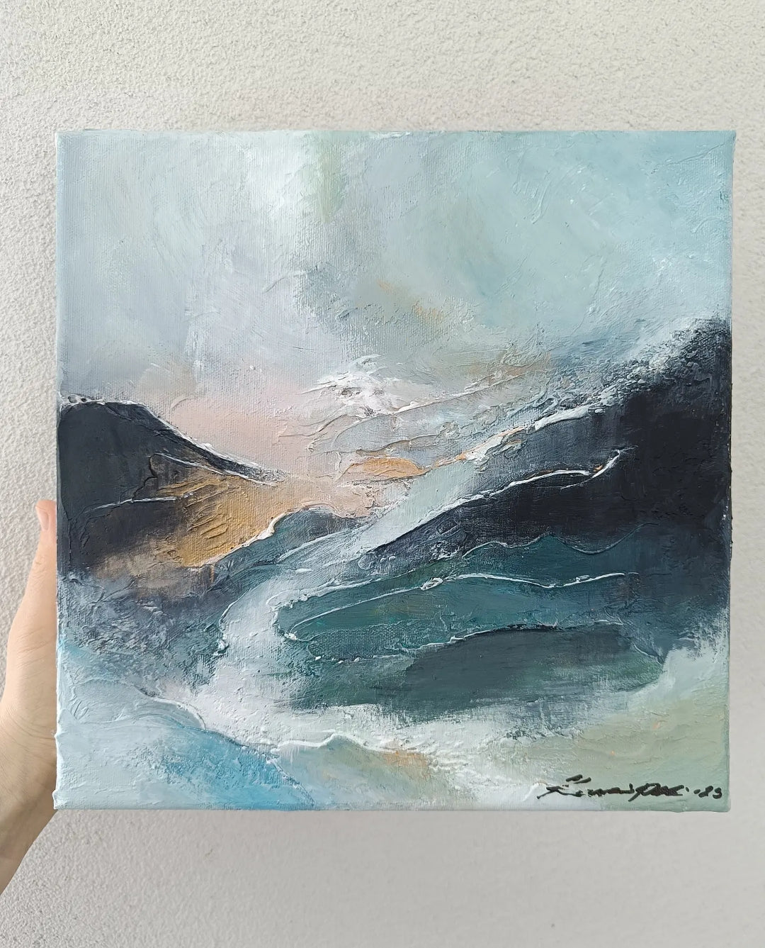 Summer Flow, 30 x 30 cm kankaalle