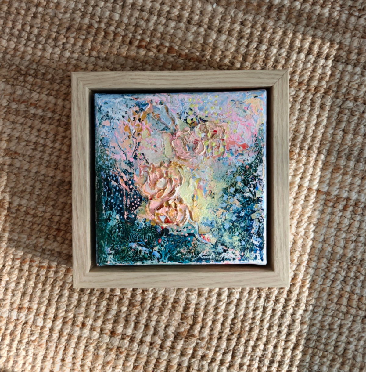`Rakkaus on aina minussa` // 20x20cm