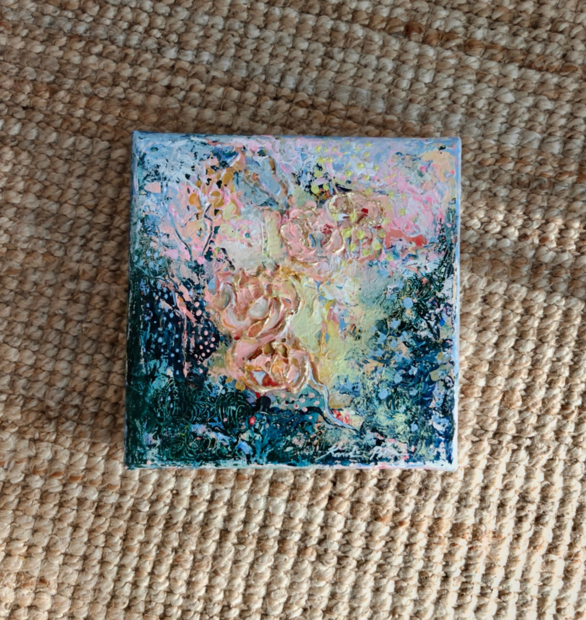 `Rakkaus on aina minussa` // 20x20cm