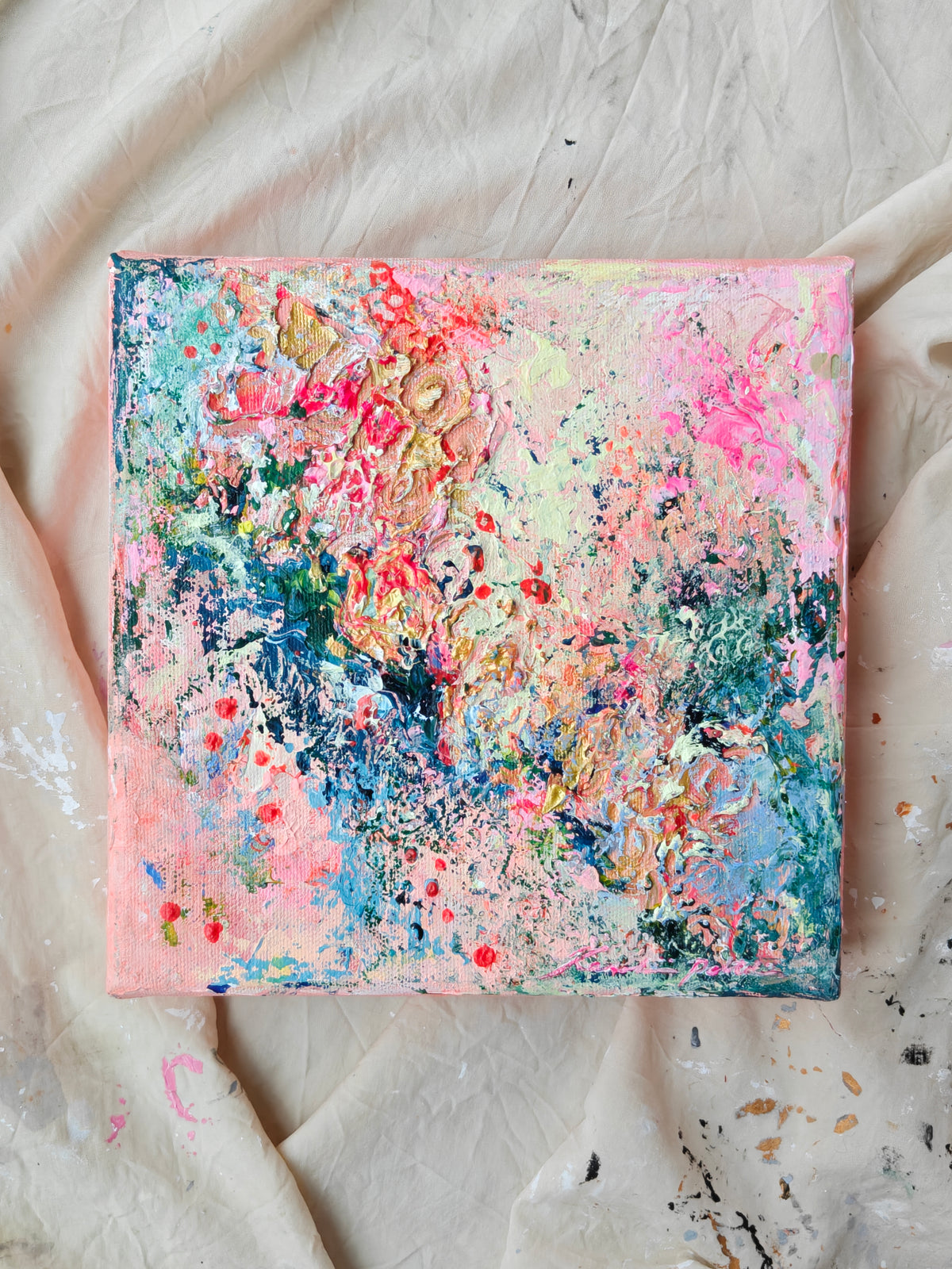 `Rakkaus on ääretön` // 20x20cm