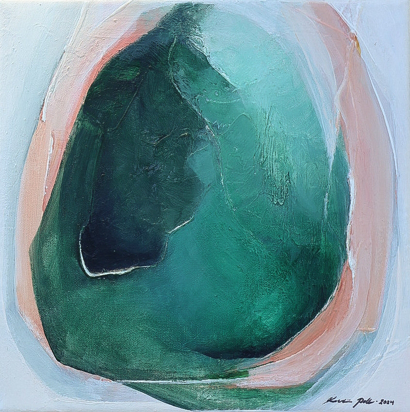 Green Valley, 60 x 60 cm on canvas