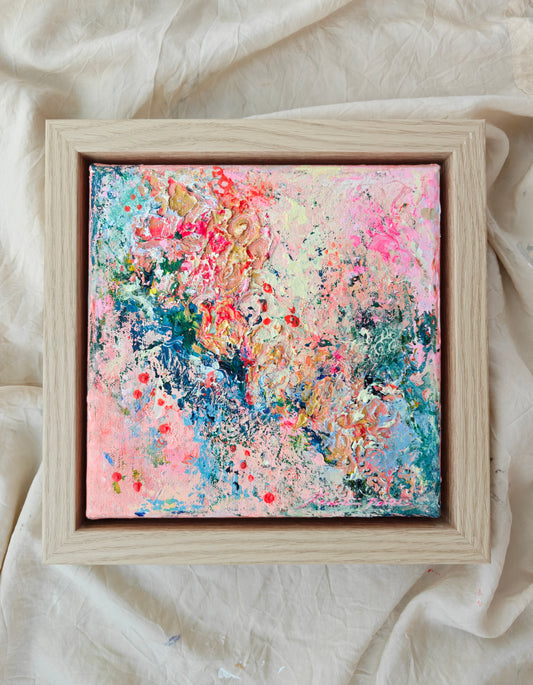 `Rakkaus on ääretön` // 20x20cm