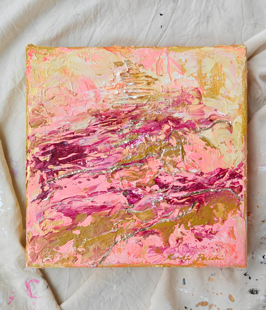 `Rakkaus on sydämen kallein aarre` // 20x20cm