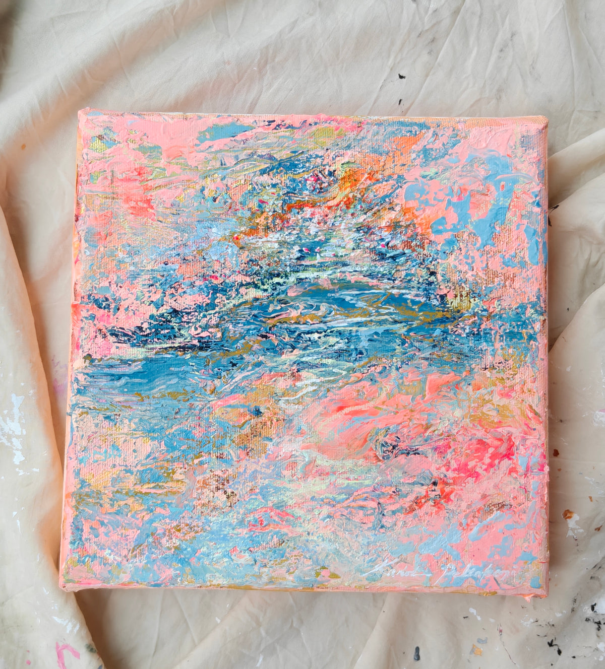 `Rakkaus ei koskaan katoa` // 20x20cm
