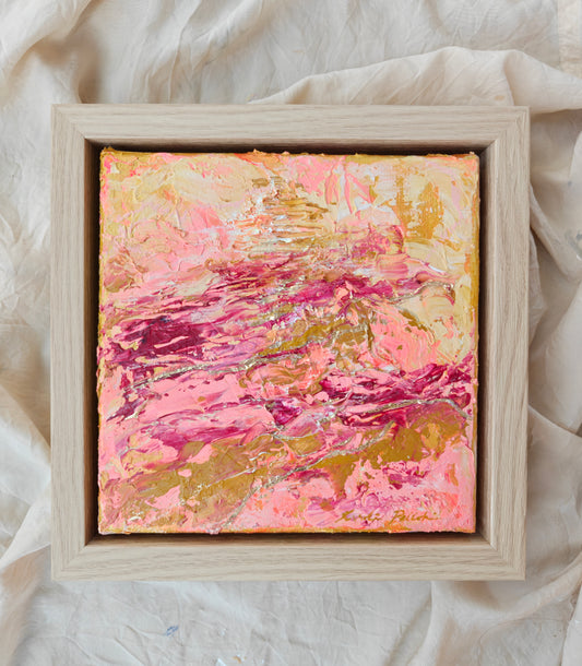 `Rakkaus on sydämen kallein aarre` // 20x20cm